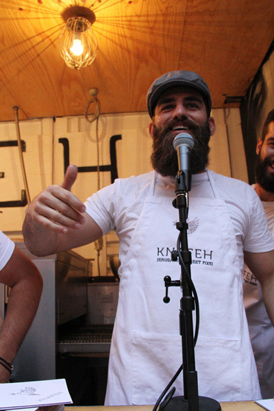 Johnny B rocks the mic (wearing my hat, I must add! It sure looks better on him than it does on me!)