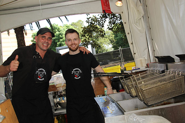 Sebastien and Mike, ready to fry their way into Western Sydney's hearts
